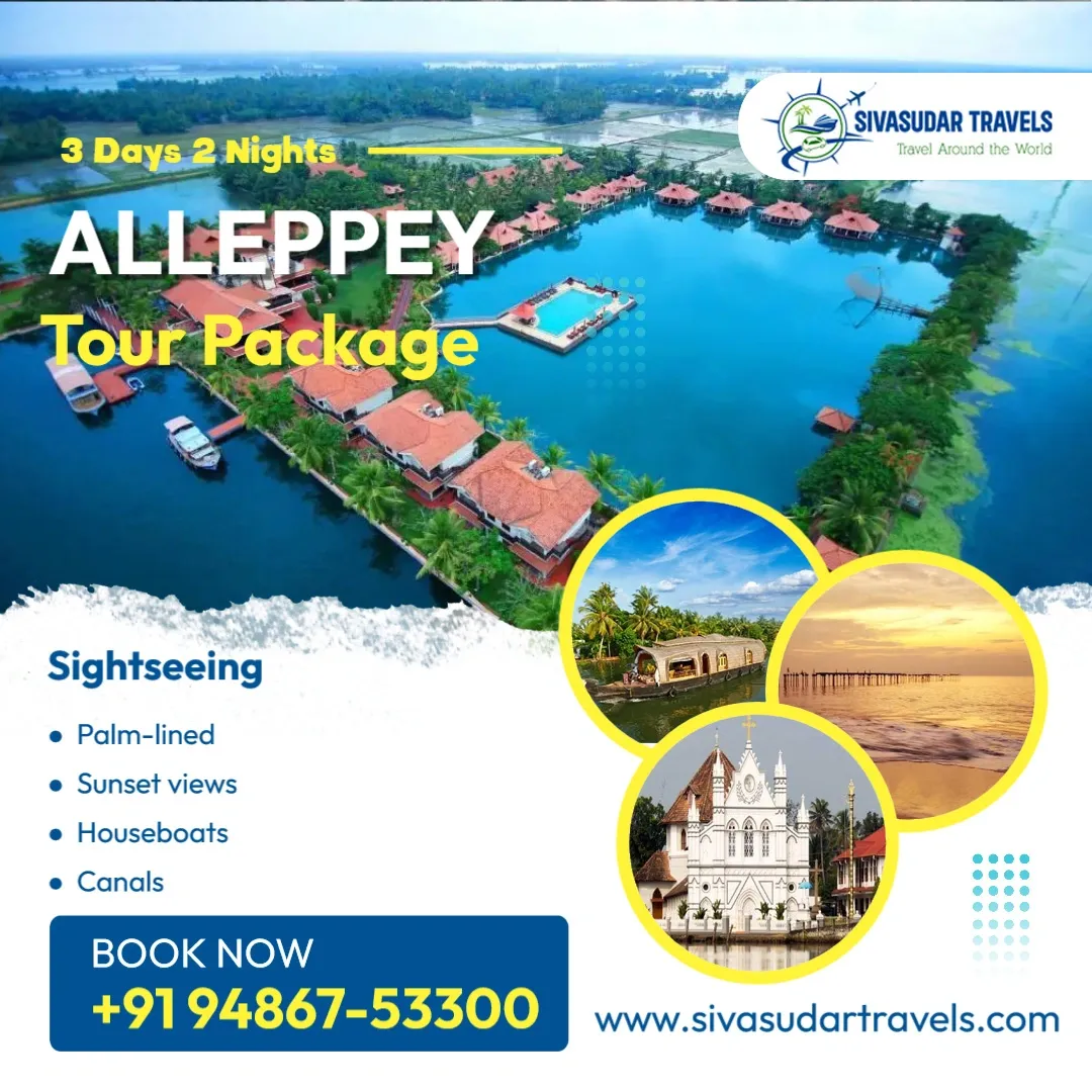3 Days 2 Nights Alleppey Tour Package