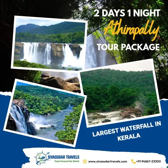 2 Days 1 Night Athirapally Tour Package