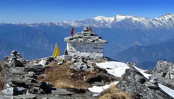 A mesmerising vies of the mountainscape in Chopta