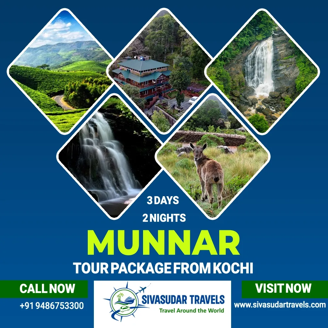 3 Days 2 Nights Munnar Tour Package from Kochi